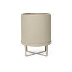 ferm LIVING bloempot Bau, beige, staal, Ø 28 cm