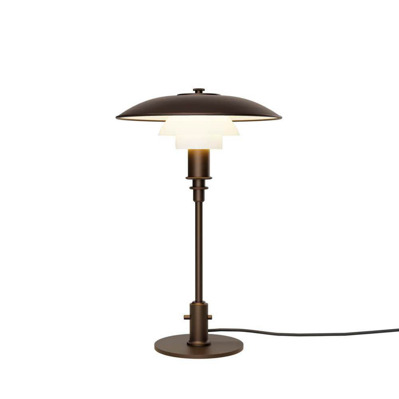 PH 3/2 Pöytävalaisin Aged Brass/Opaali Glass - Louis Poulsen