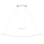 OLIGO Lisgo LED-pendellampa, vit matt