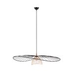Hanglamp Lauris, matzwart, Ø 100 cm, metaal, E27
