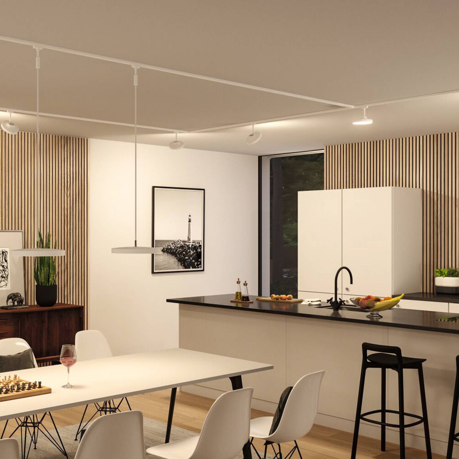 Raccord en L Paulmann URail, blanc signalétique, métal