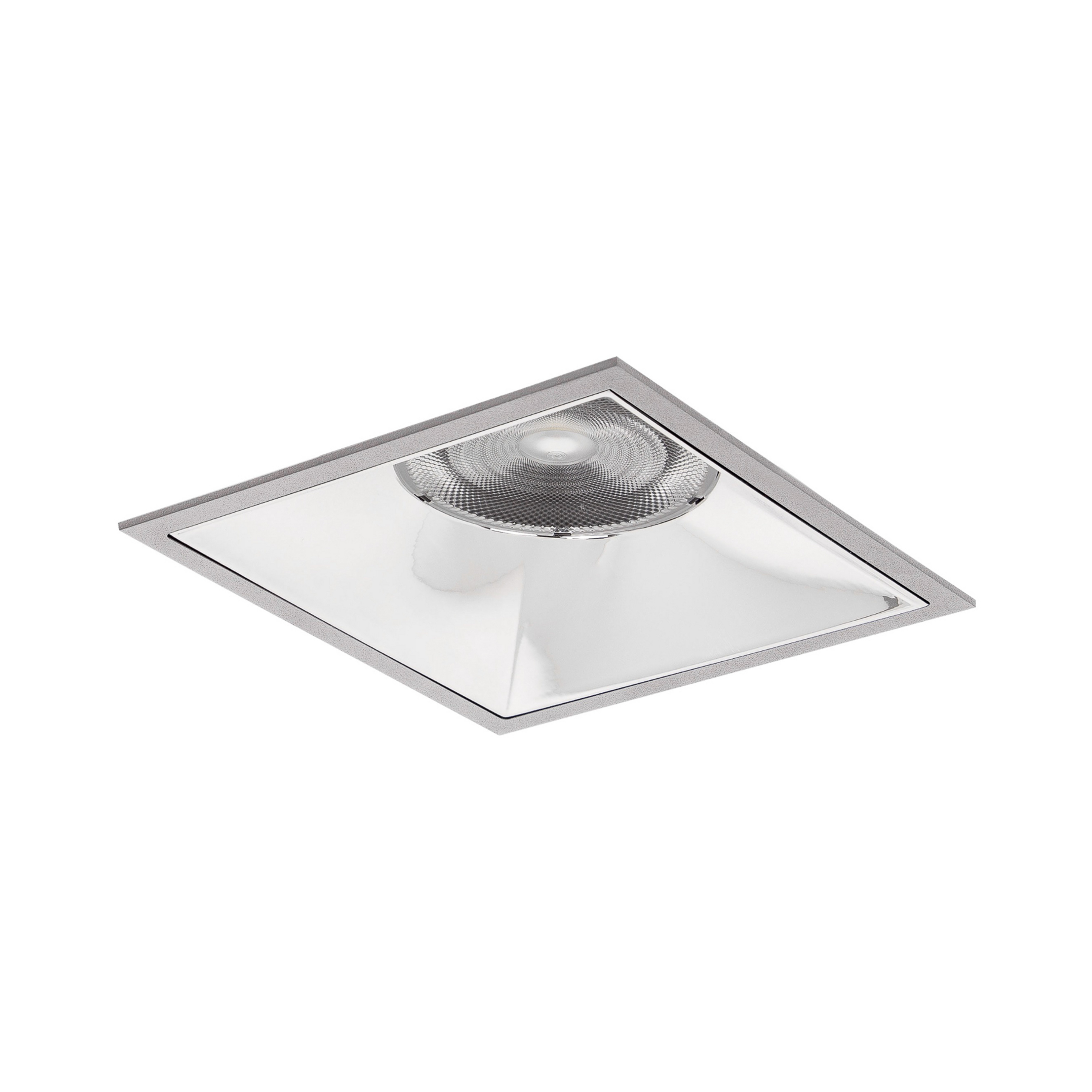 BRUMBERG Apollo Maxi, Reflektor glatt, eckig, 3.500K silber
