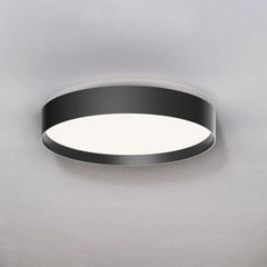 LOOM DESIGN Plafón LED Lucia, negro, Ø 35 cm aluminio