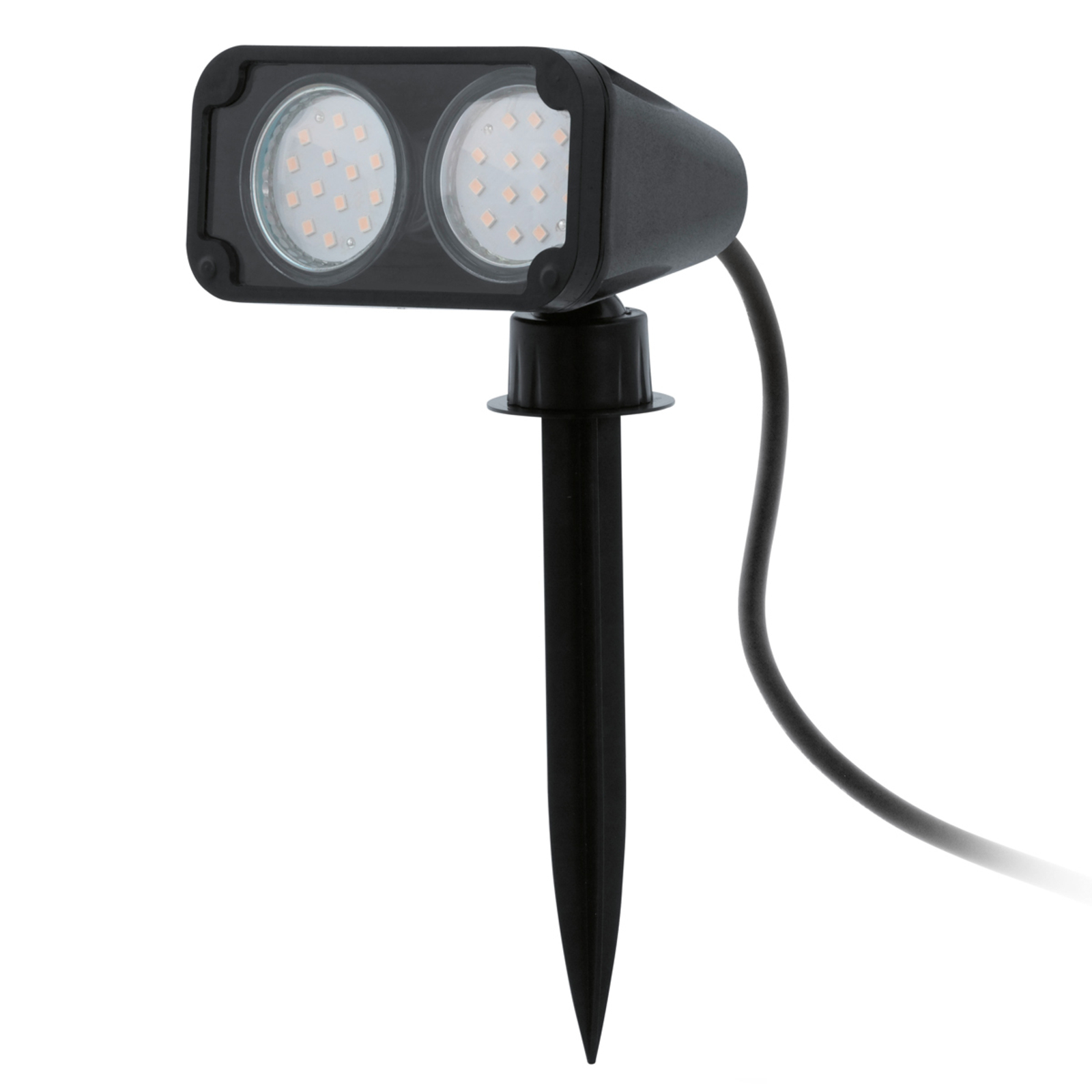 LED-markspettspotlight Nema 2 lampor