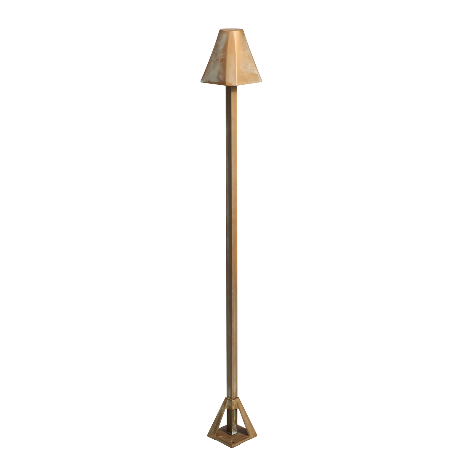LED-Wegeleuchte Silva Frame, Höhe 80 cm, messing antik, IP65