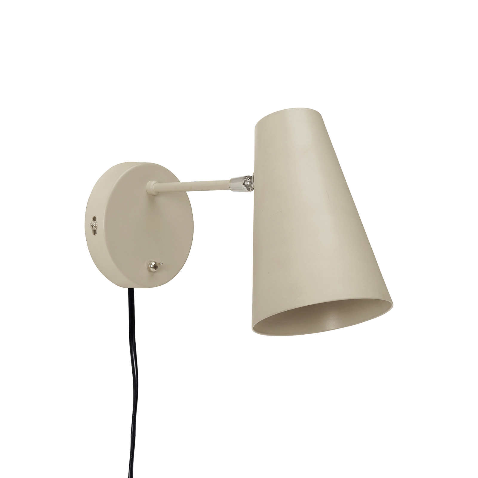 PR Home Cornet wall light with a plug, beige