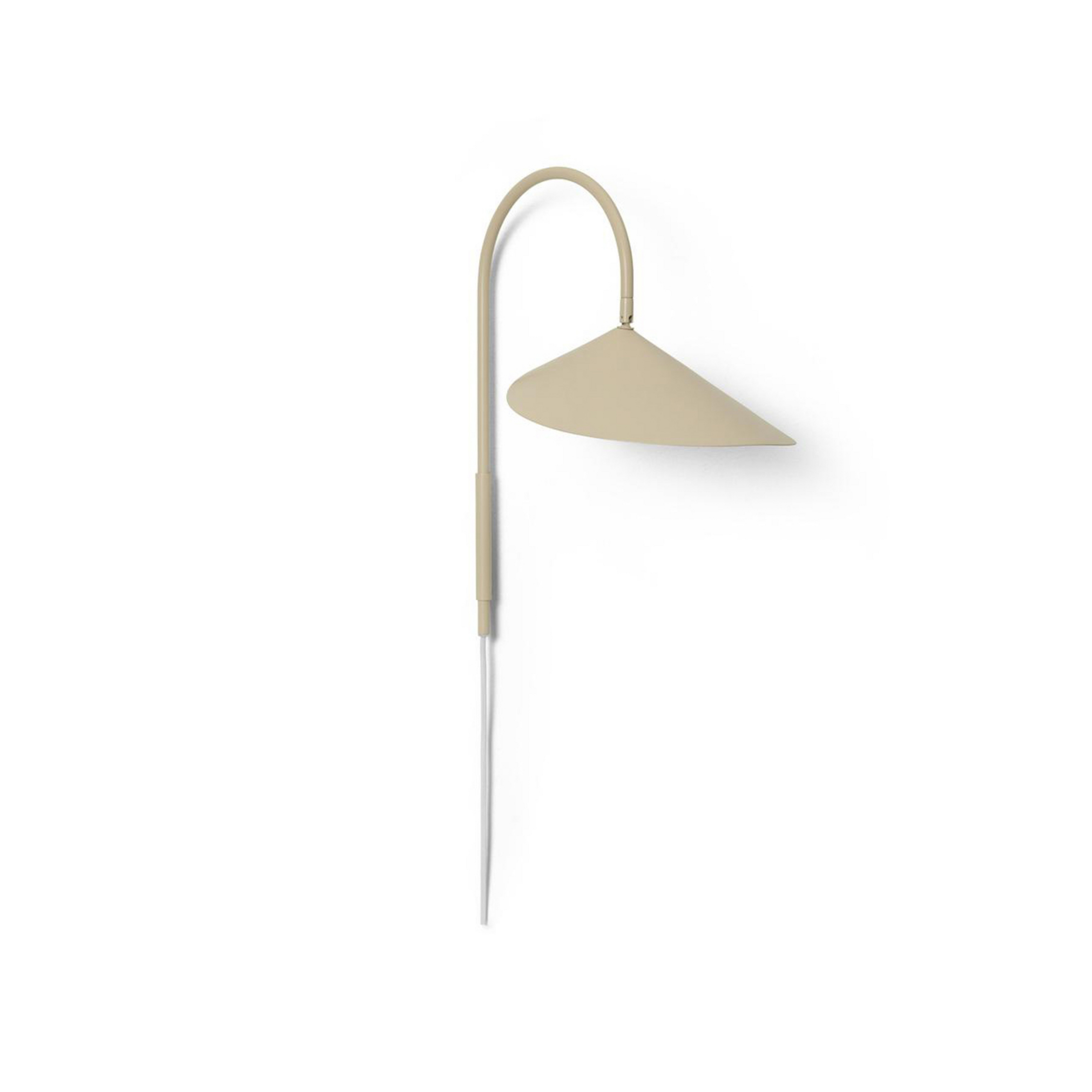 Applique murale pivotante Arum, beige, 47 cm, à brancher - ferm LIVING