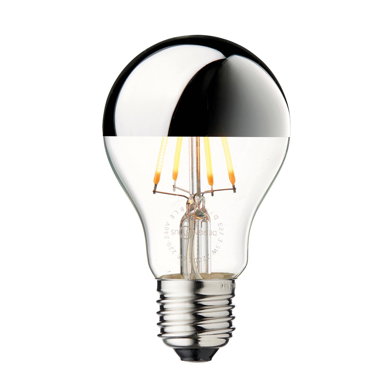 Lichtbron LED 3,5W Crown Silver E27 - Design By Us