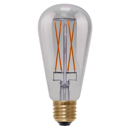 SEGULA LED rustic bulb E27 5W long style grey