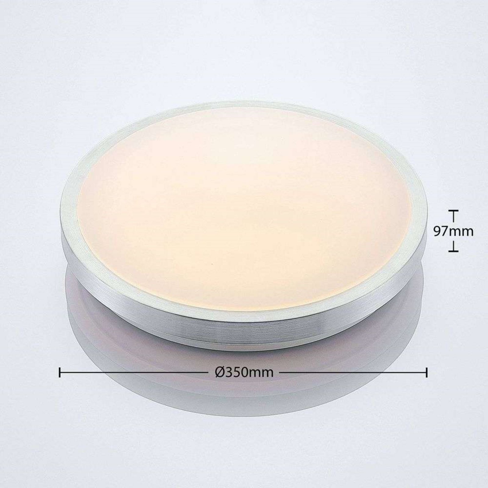 Emelie Round LED Plafonnier Ø35 Alu - Lindby