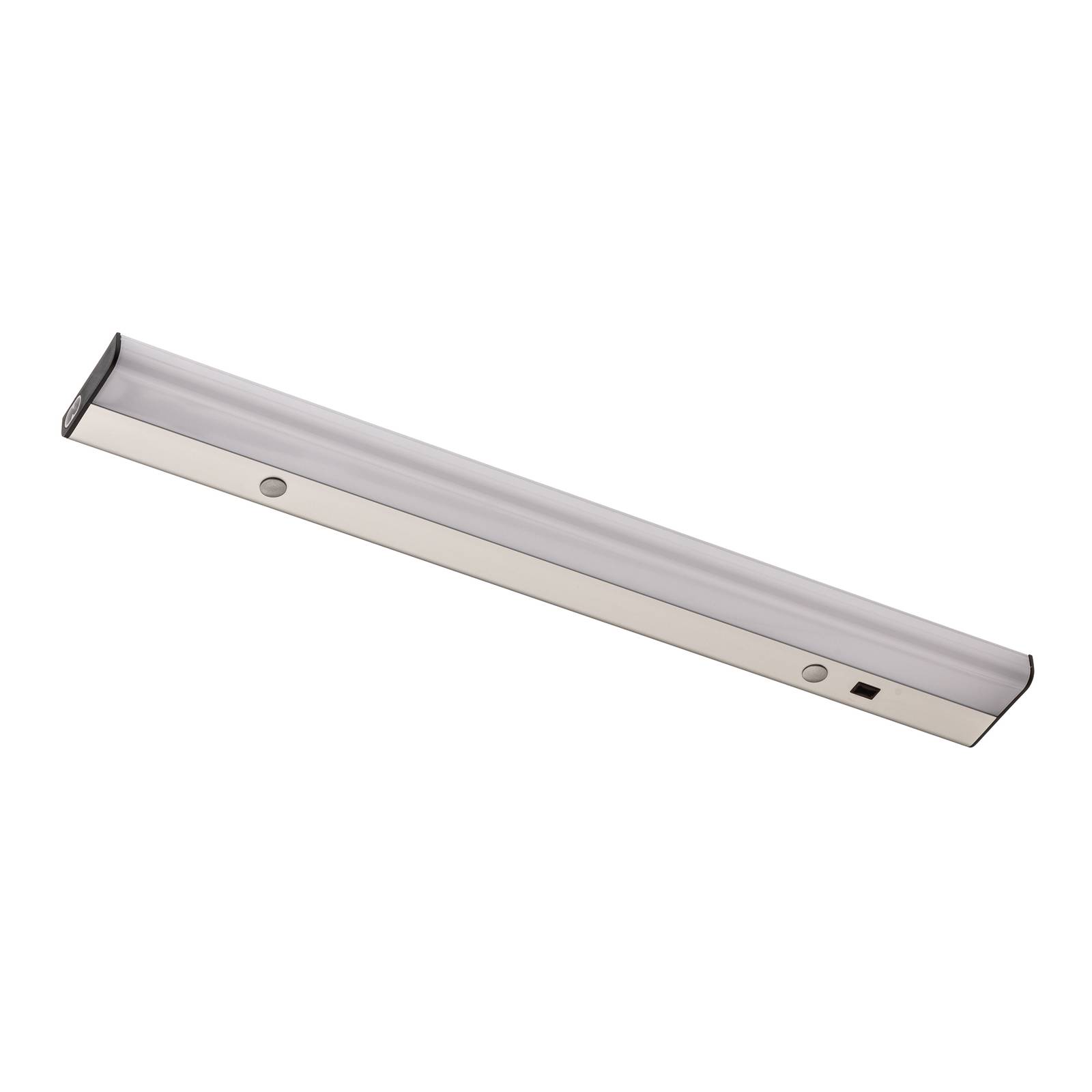 LEDVANCE linear flat under-cabinet, 3000K, sensor, for Kitchen, aluminium, polycarbonate, 12 W, L: 52.7 cm, W: 6.7 cm, H: 2 cm