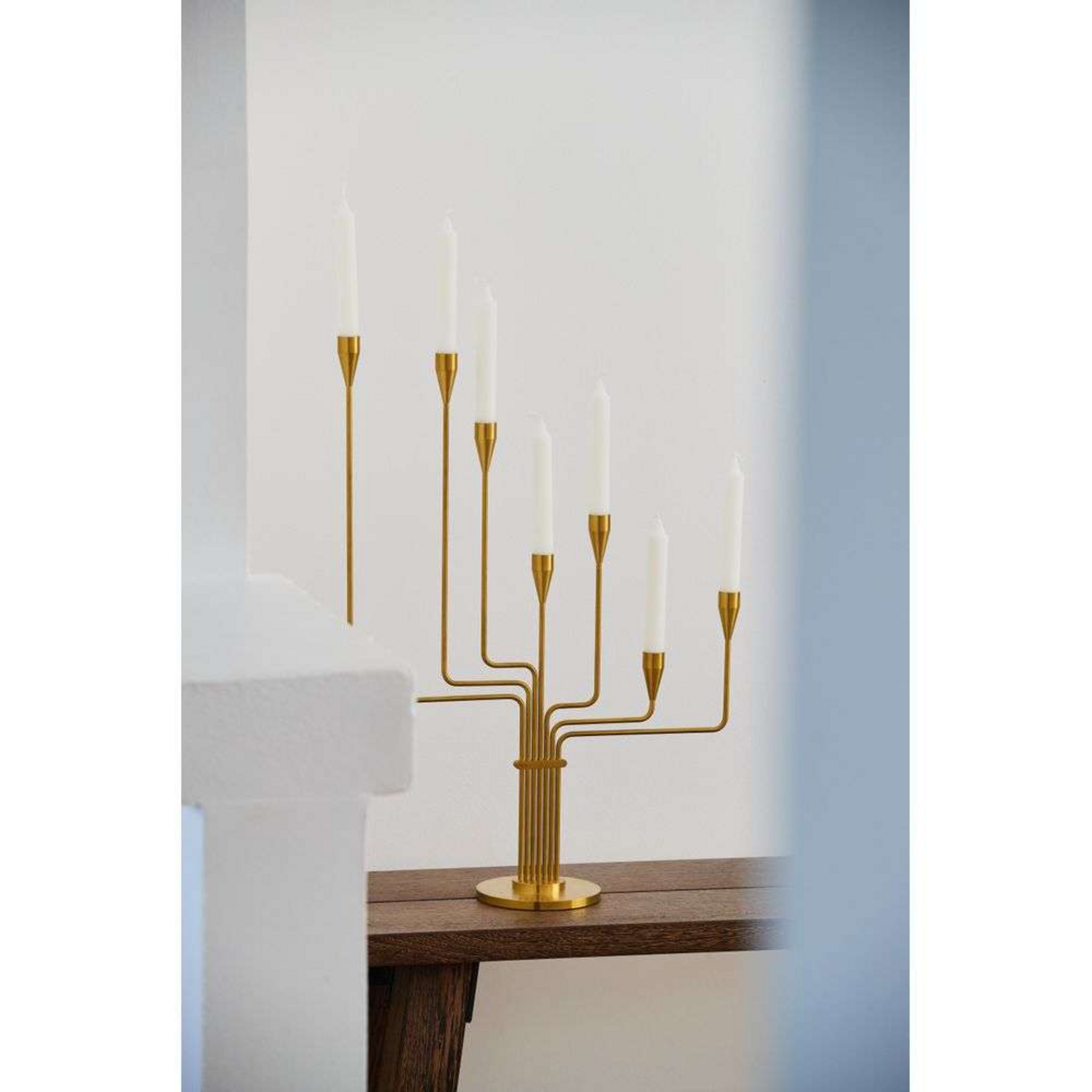 Karlsvognen Porte-bougies H63 Brass - Piet Hein