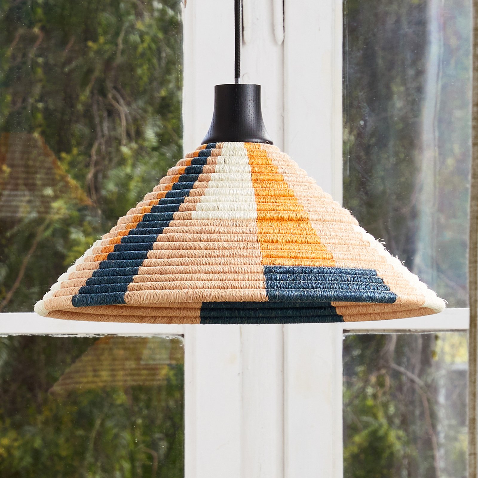 Forestier Parrot Hängeleuchte XS, Rattan und Abacá