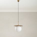Suspension Anemon, dorée, verre, Ø 30 cm, E27