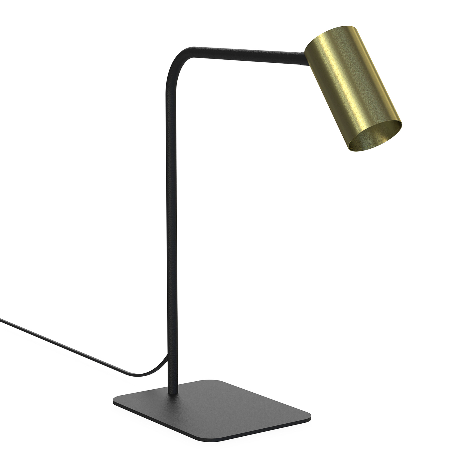 Lampa na biurko Mono czarna/mosiądz