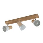 Thorin 3 Plafonnier Wood/White - Lindby