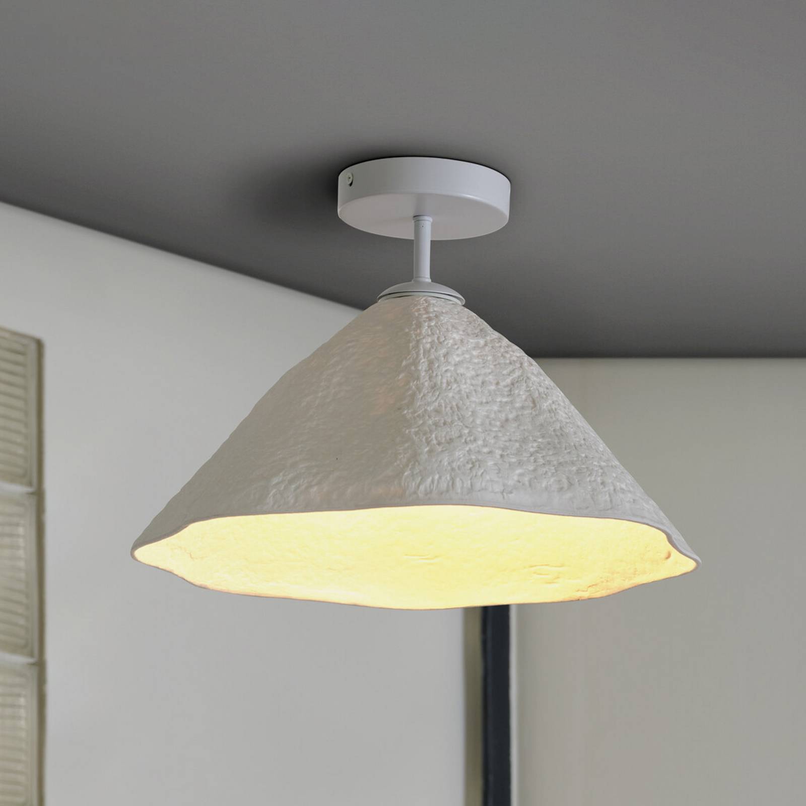 Lampa sufitowa OSRAM Decor Lotus Leaf, 1-punktowa, biała, papier, E27