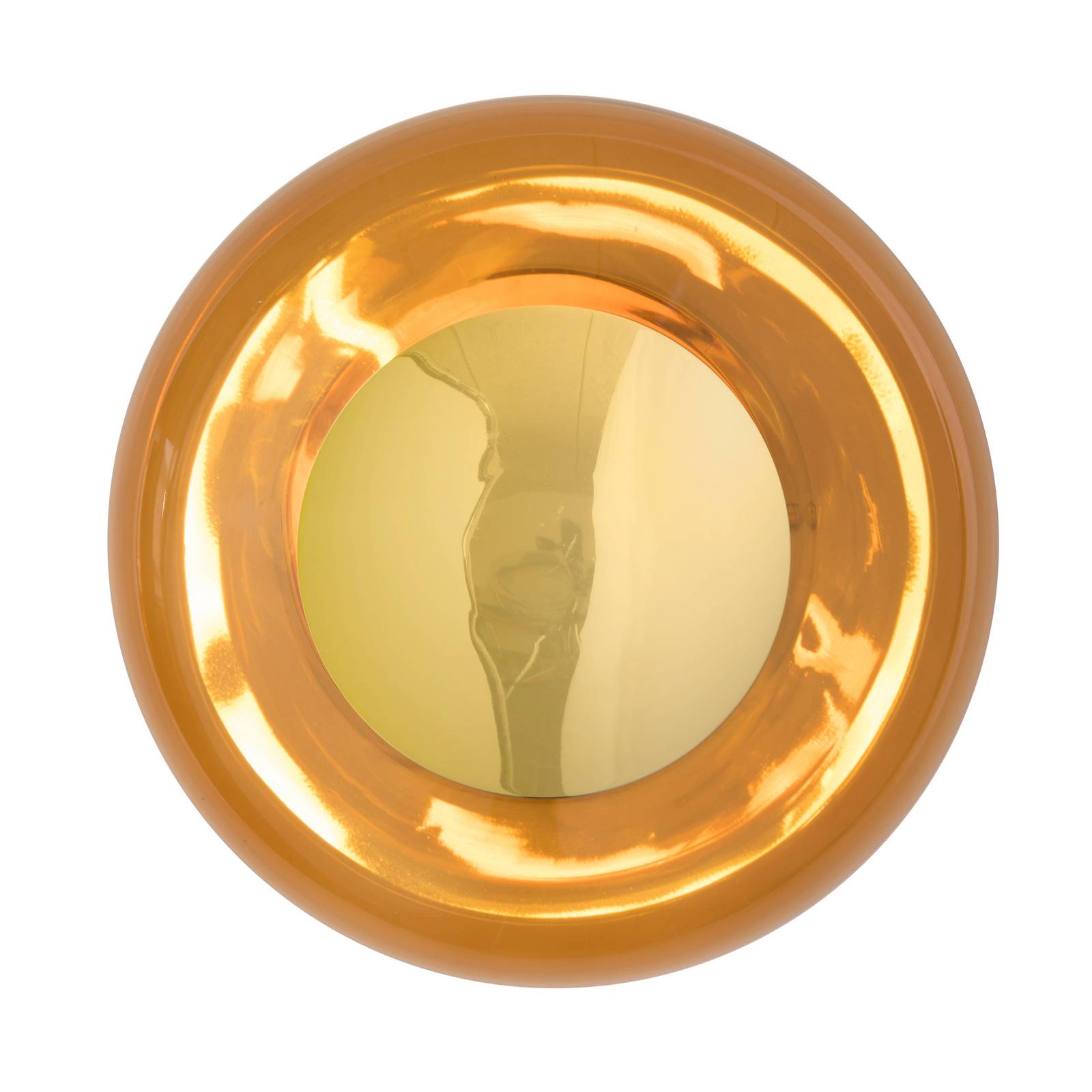 Applique murale EBB & FLOW Horizon Surface, marron, verre, Ø 21 cm