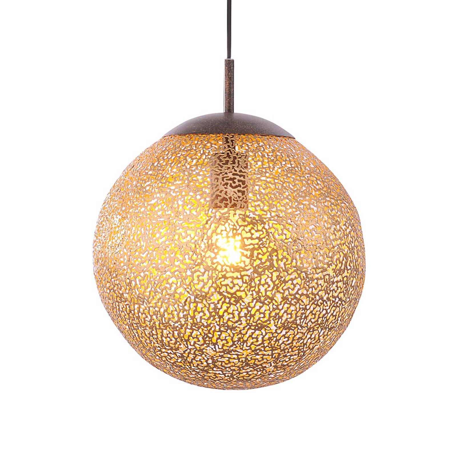 Greta – złota lampa wisząca, 30 cm
