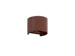 Nivar Round LED Aplica de Exterior Rust Brown - Lindby