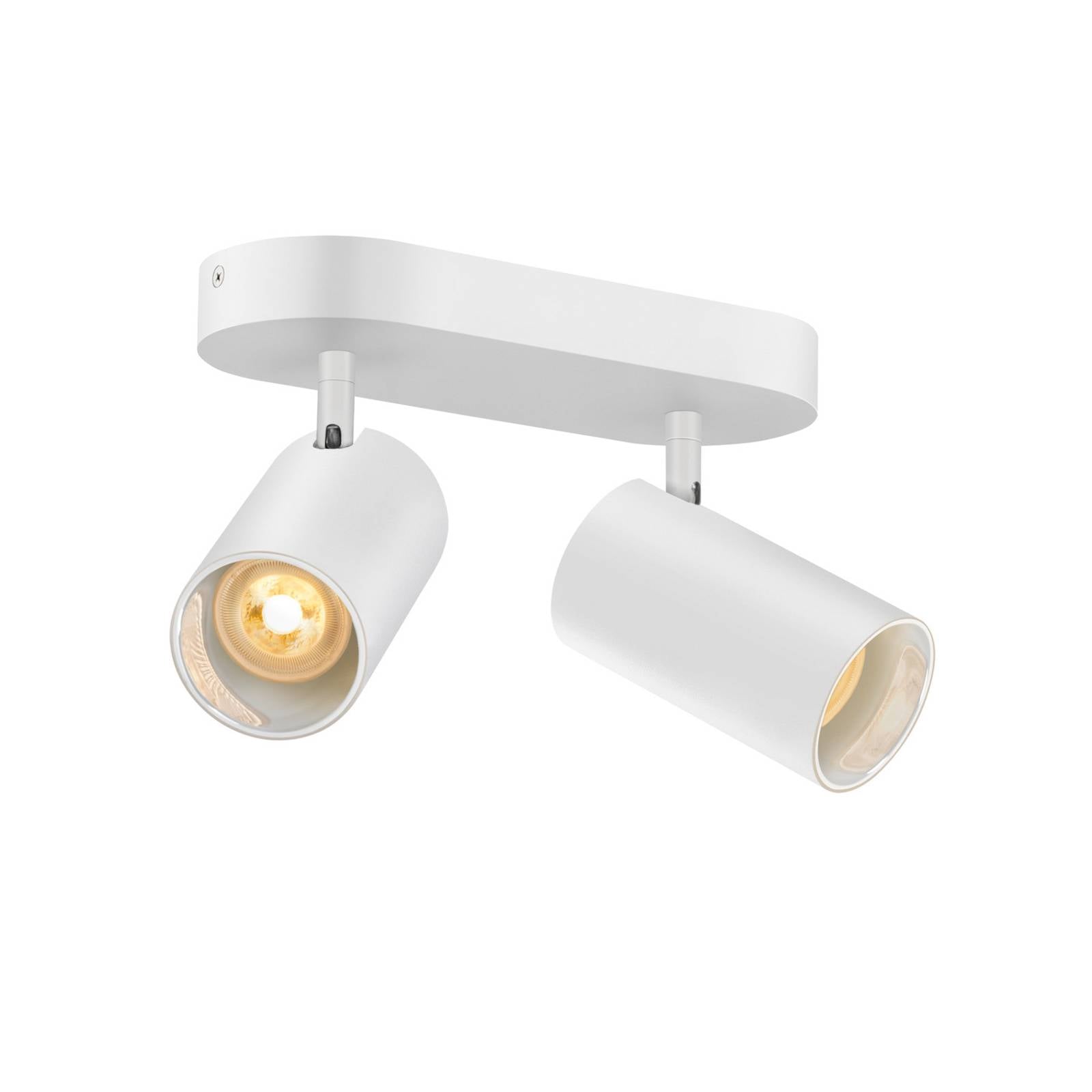 SLV Asto Tube Deckenspot GU10 zweiflammig weiß