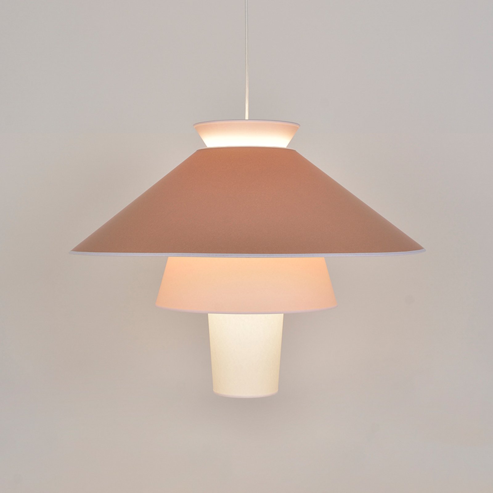 Ruche Hängeleuchte, Ø 78cm, marshmallow - MARKET SET Ruche Hängeleuchte, Ø 78cm, marshmallow - MARKET SET