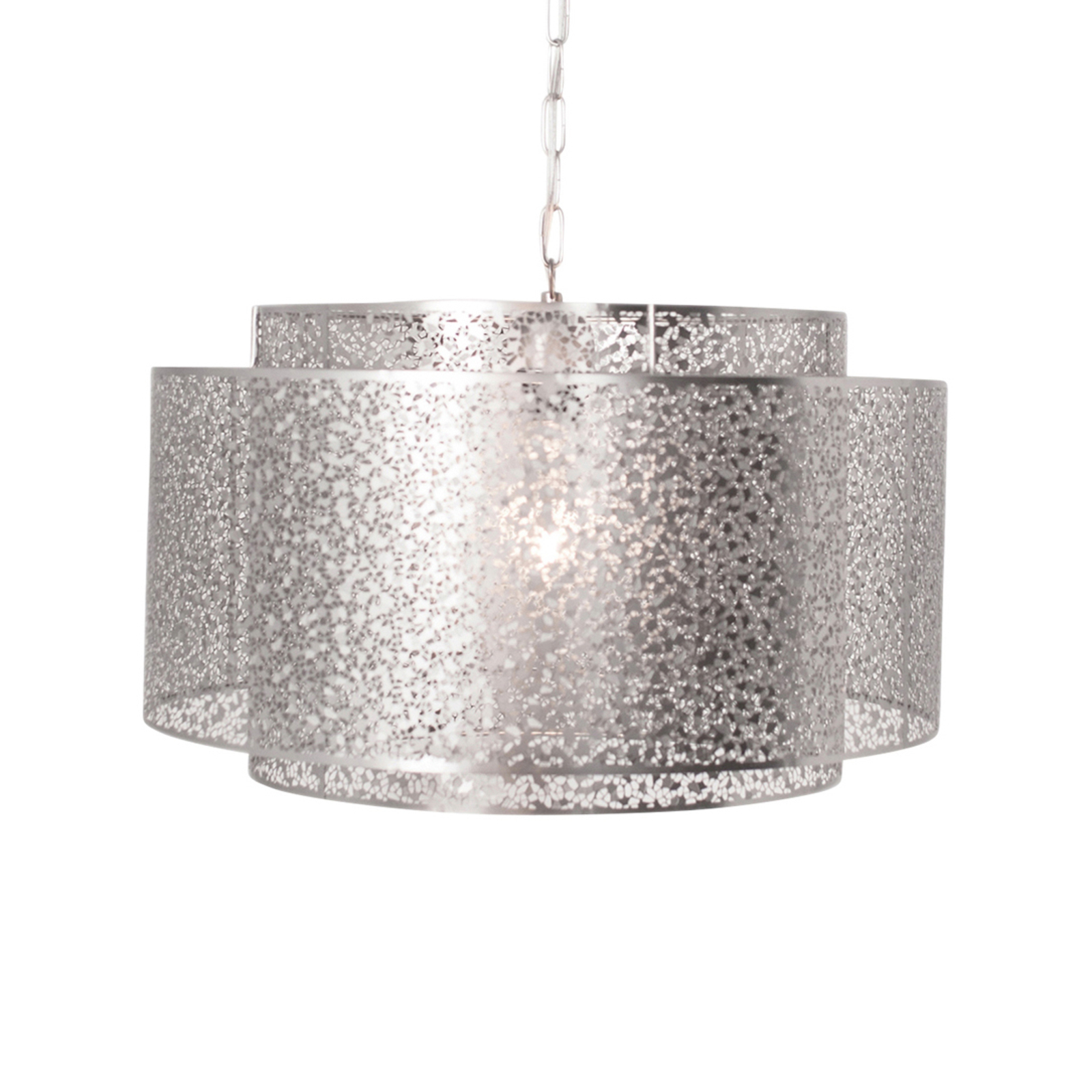 By Rydéns Mesh Grande hanging light, silver, for Living / Dining Room, metal, E27, 60 W, energy efficiency: A++, H: 32 cm