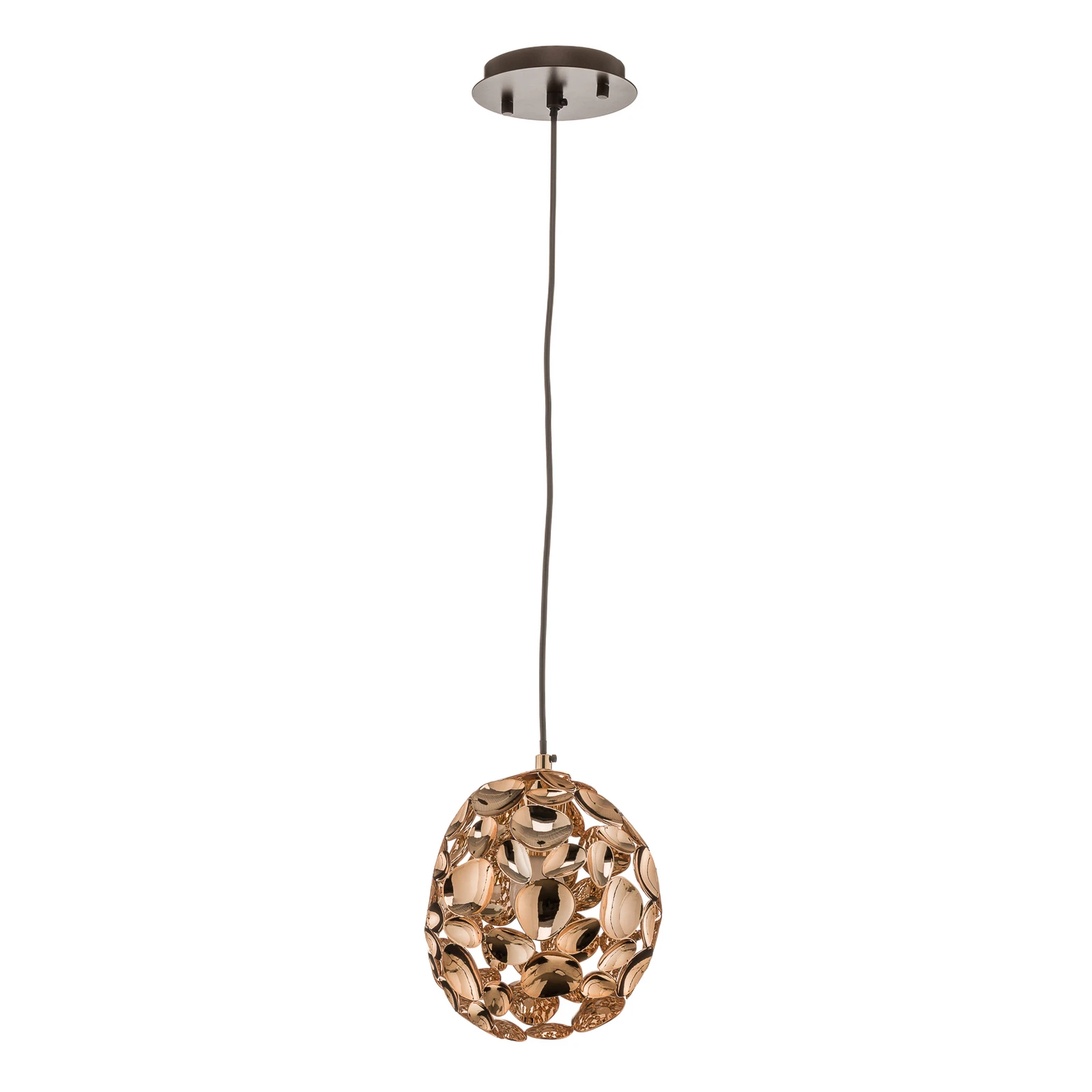 Narisa Lámpara colgante LED Ø 18 cm oro rosa/marrón