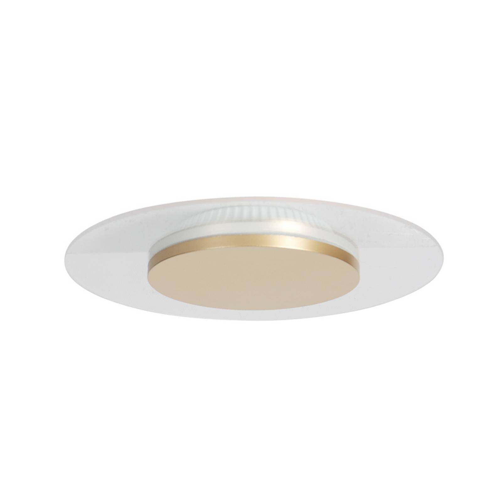 LED-Deckenleuchte Lido, goldfarben, Ø 28 cm
