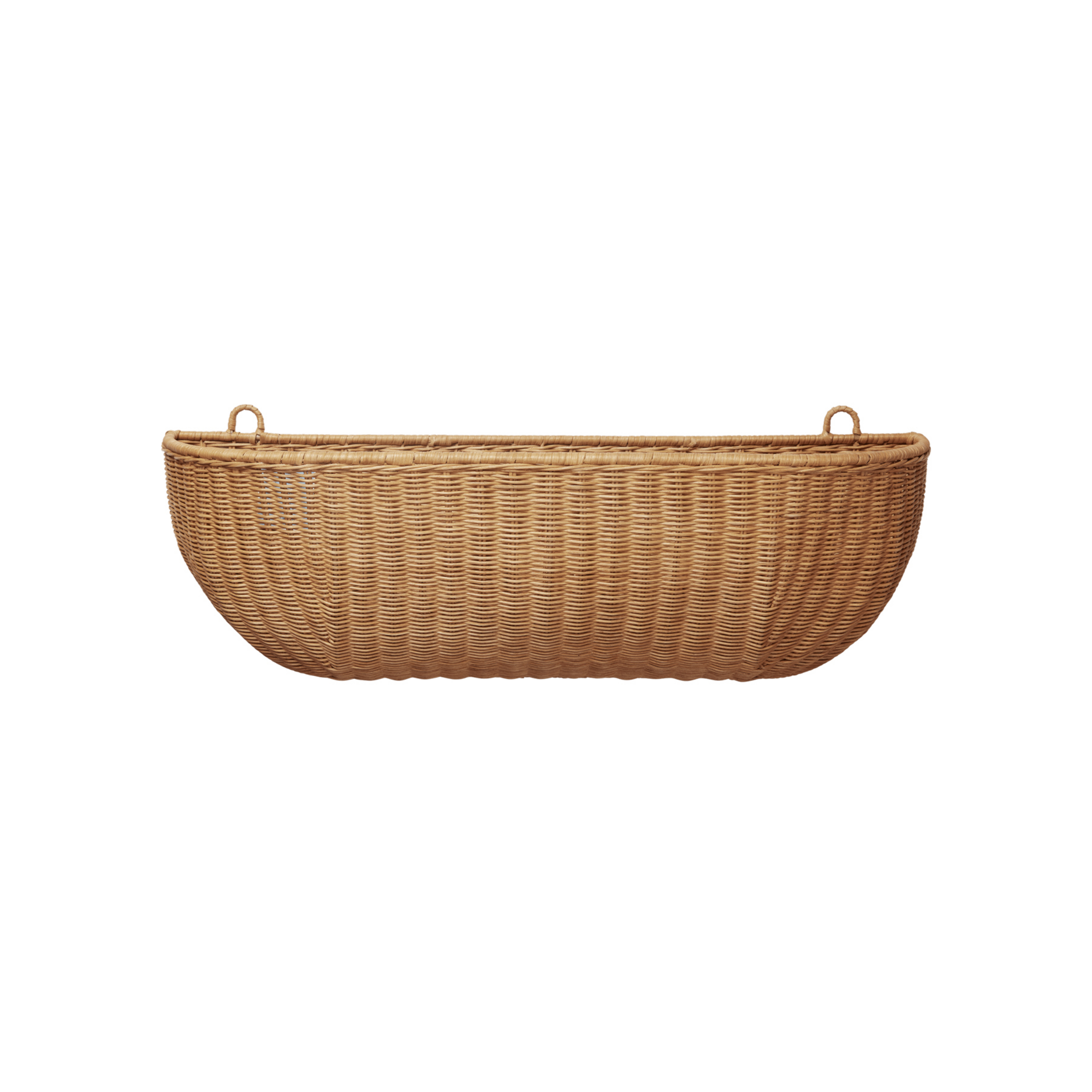 Braided wall basket, 75 cm x 14 cm, rattan - ferm LIVING