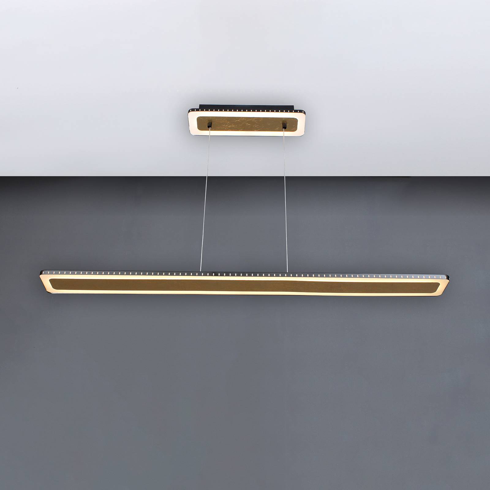 Żyrandol LED Solaris 3-Step-dim złoty 120 cm