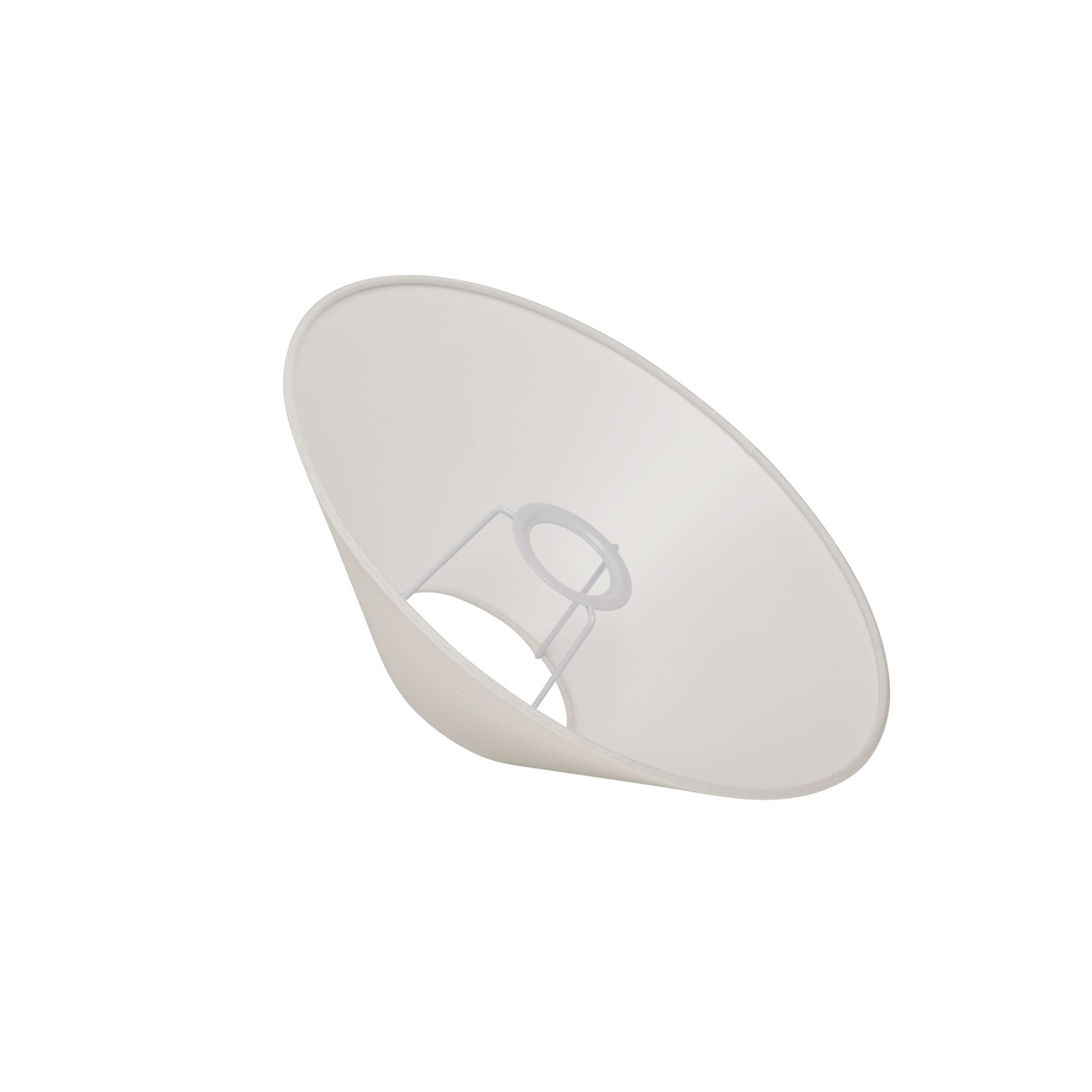 Basic flat lampeskjerm, hvit, Ø 30 cm, lin – Watt &amp; Veke