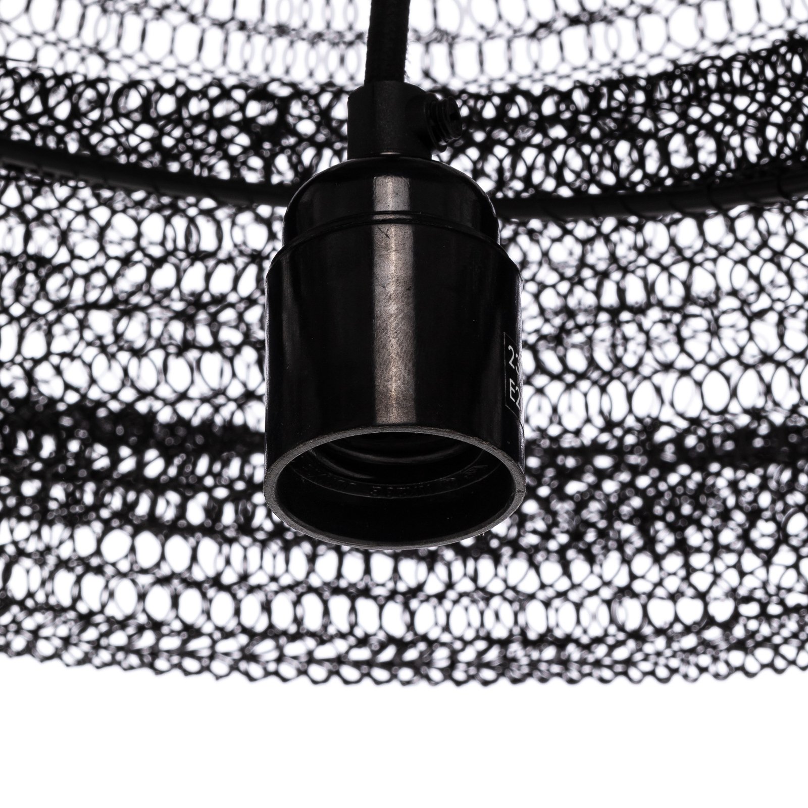 Lindby pendant light Eldric, black, iron, Ø 45 cm