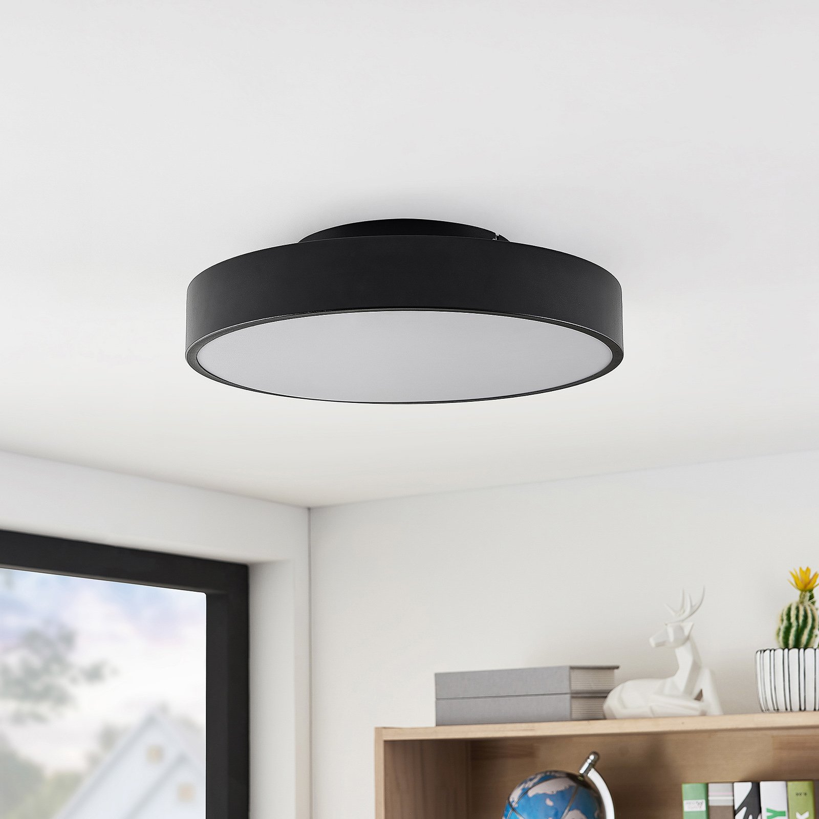 Milada LED Ceiling Lamp Black - Lindby