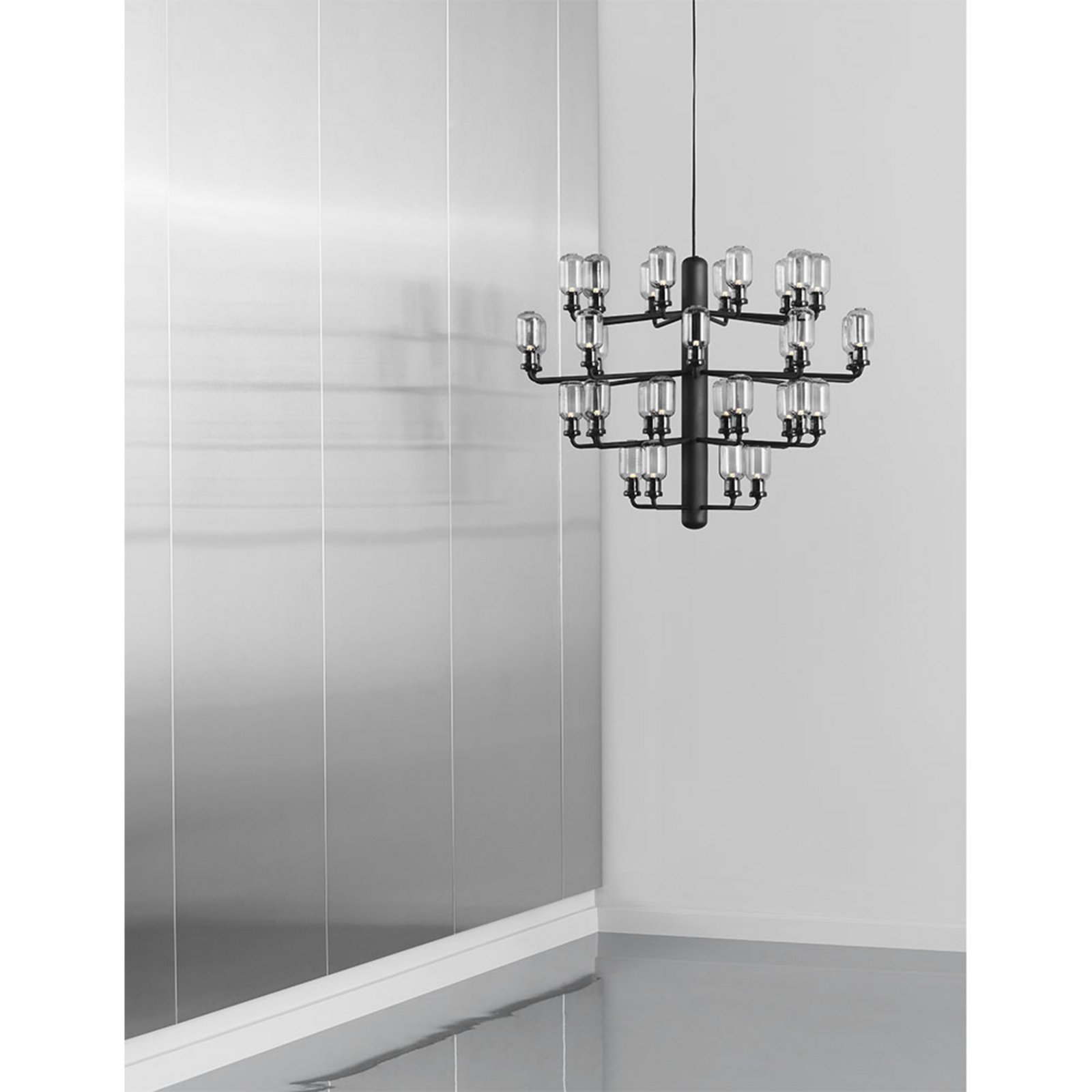 Amp Candelabru Large Smoke/Black - Normann Copenhagen