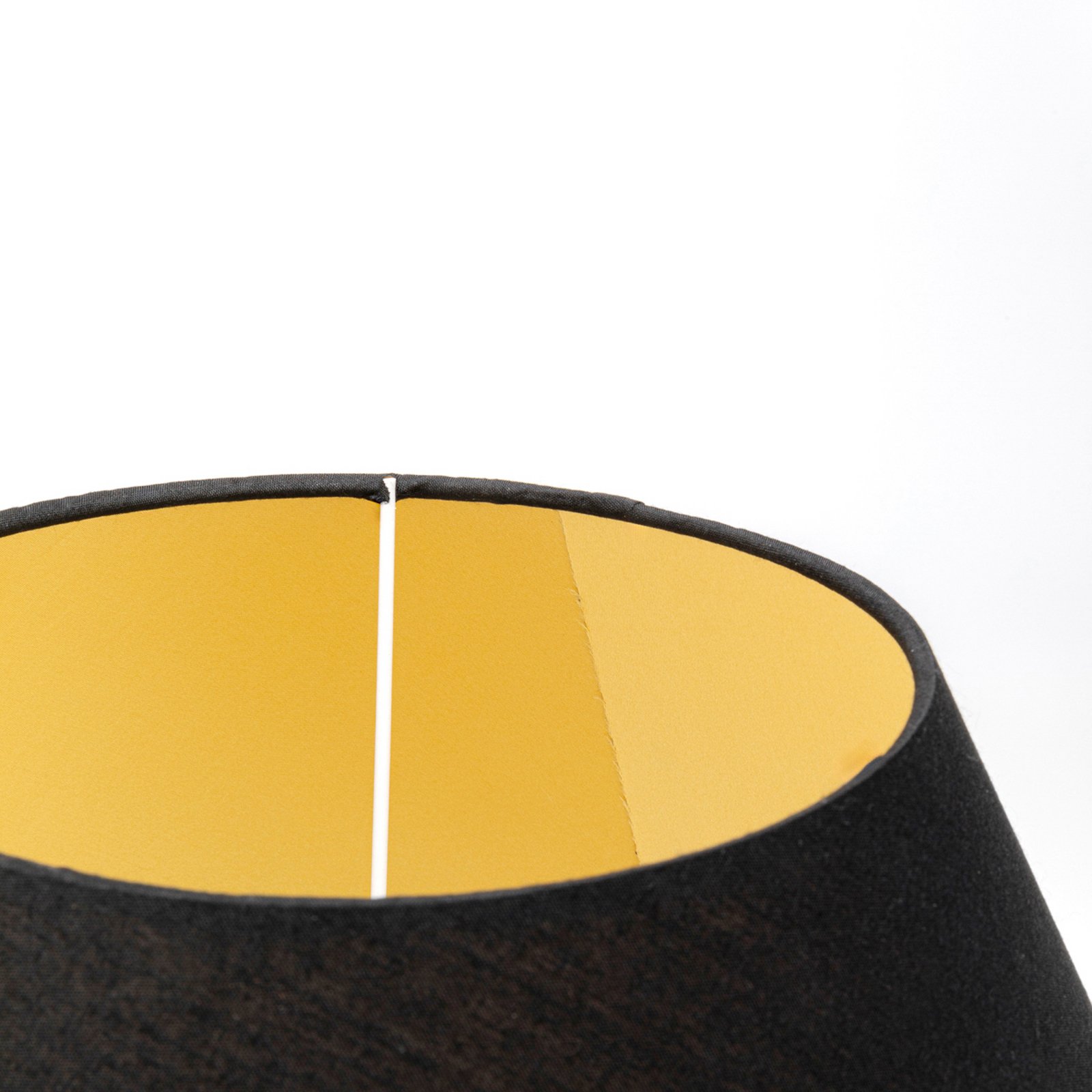 Kare namizna svetilka Boxer Bull, črna/zlata, 53 cm, E27