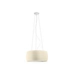 Candeeiro suspenso Isamu, branco pérola, Ø 53cm