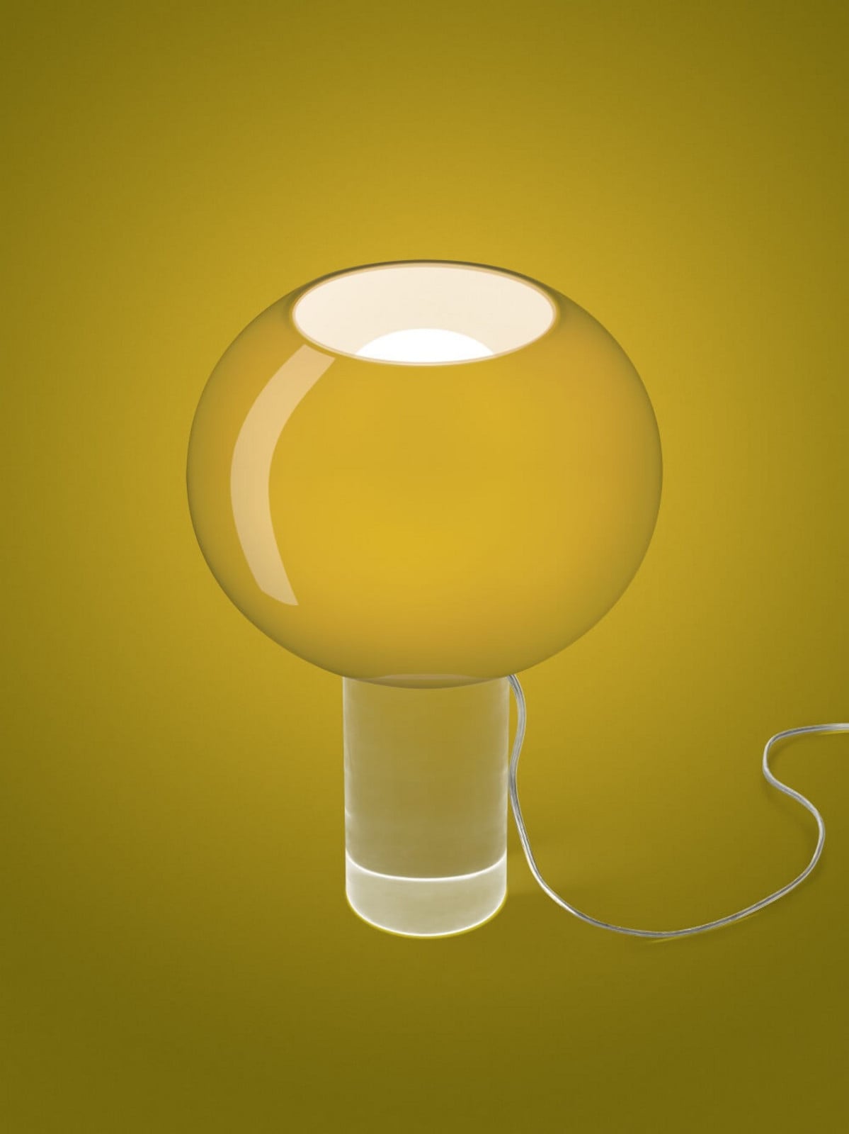 Buds 3 Tischleuchte Grün Foscarini - Wohnzimmer - Glas