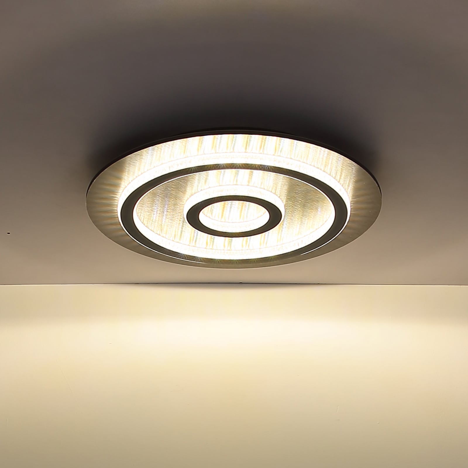 LED plafondlamp Jayden, zwart/antraciet, CCT, dimbaar