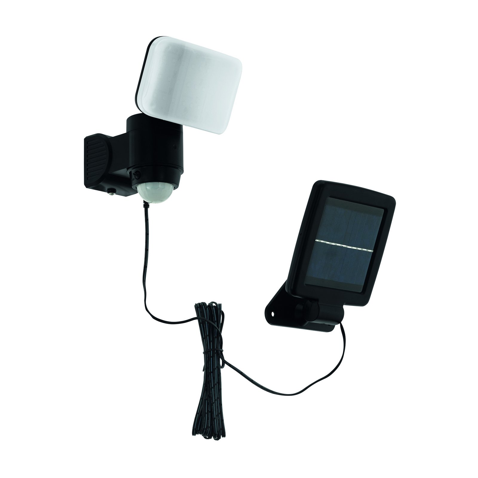 Casabas LED solar lamp with sensor, black Casabas LED solar lamp with sensor, black