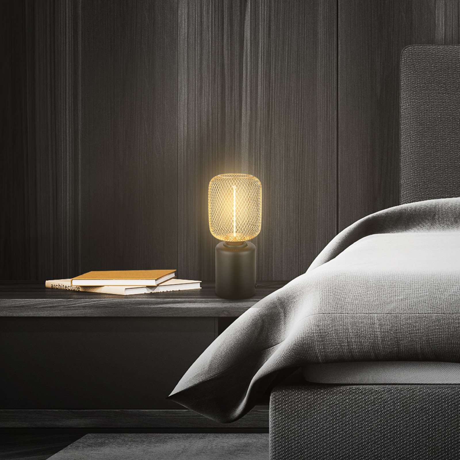 Briloner Lampa de masă Rist negru/auriu înălțime 22 cm metal - Camera de zi / sufragerie - Modern - negru auriu