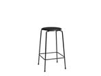 High Dot bar stool, 65 cm, black, leather - FRITZ HANSEN