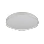 Plafoniera LED Pavo, grigia, in plastica, RGBW, con telecomando