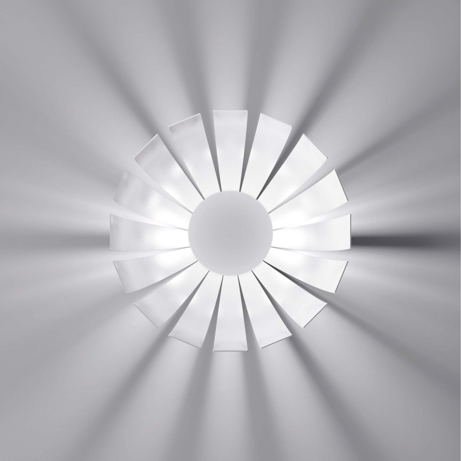 Weiße LED-Designer-Deckenleuchte Loto