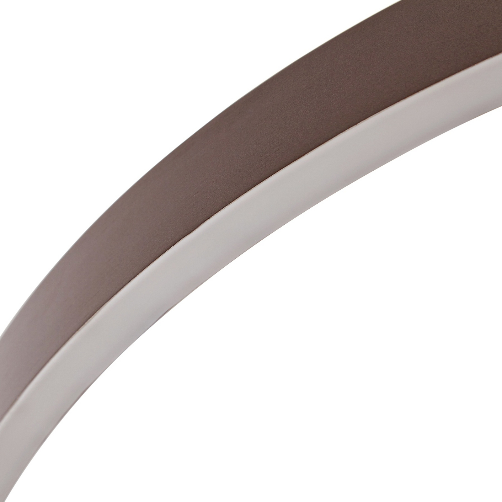 Lucande LED Pendant lamp Yonam, coffee, Ø 80cm