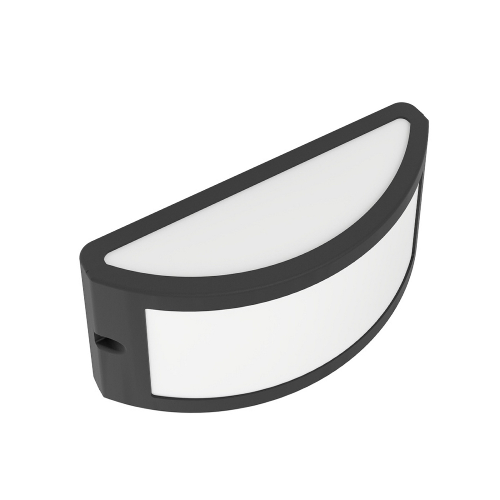 EGLO buitenwandlamp POGGIARELLO, zwart, plat model 22 cm IP54