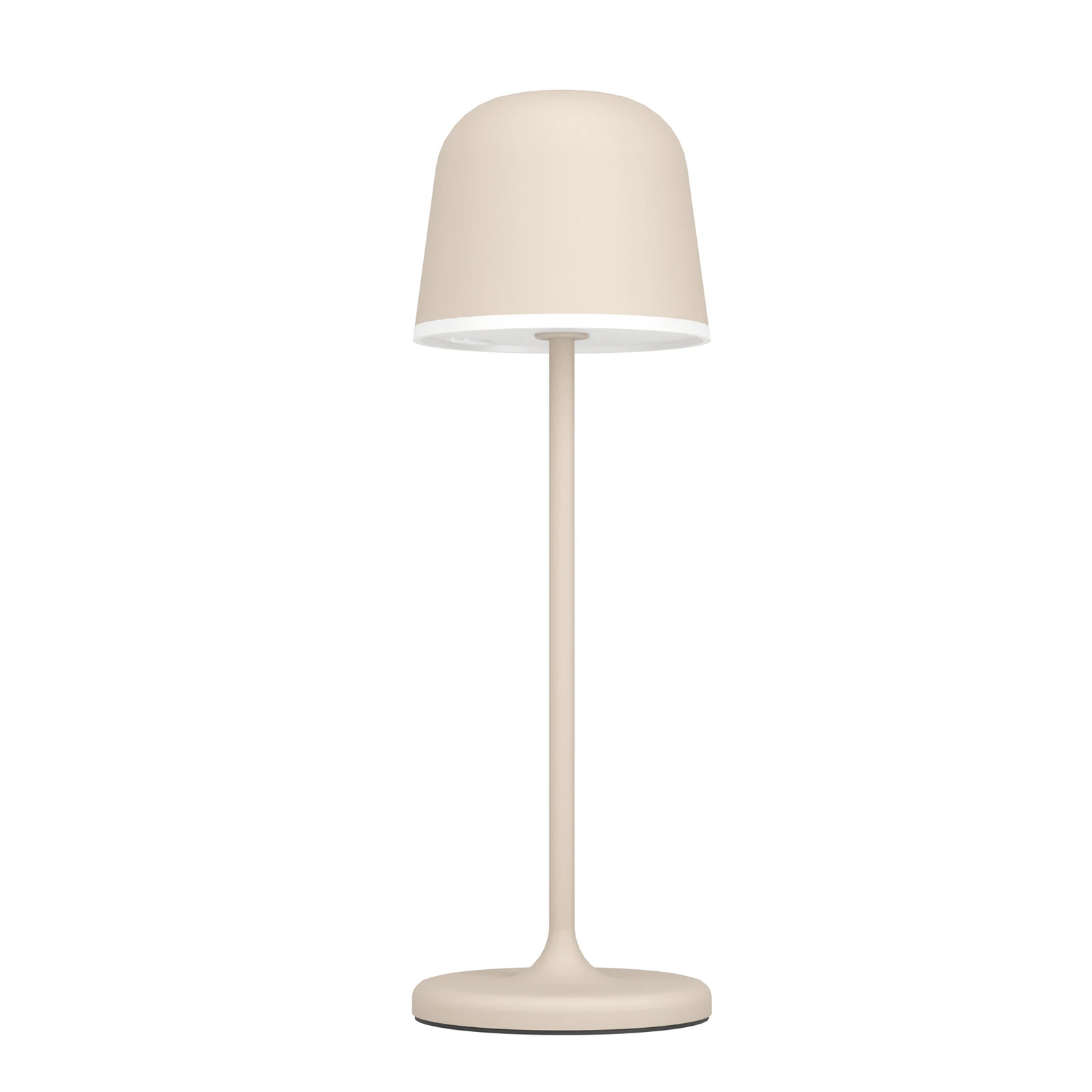 Lampe de table LED Mannera, batterie, sable