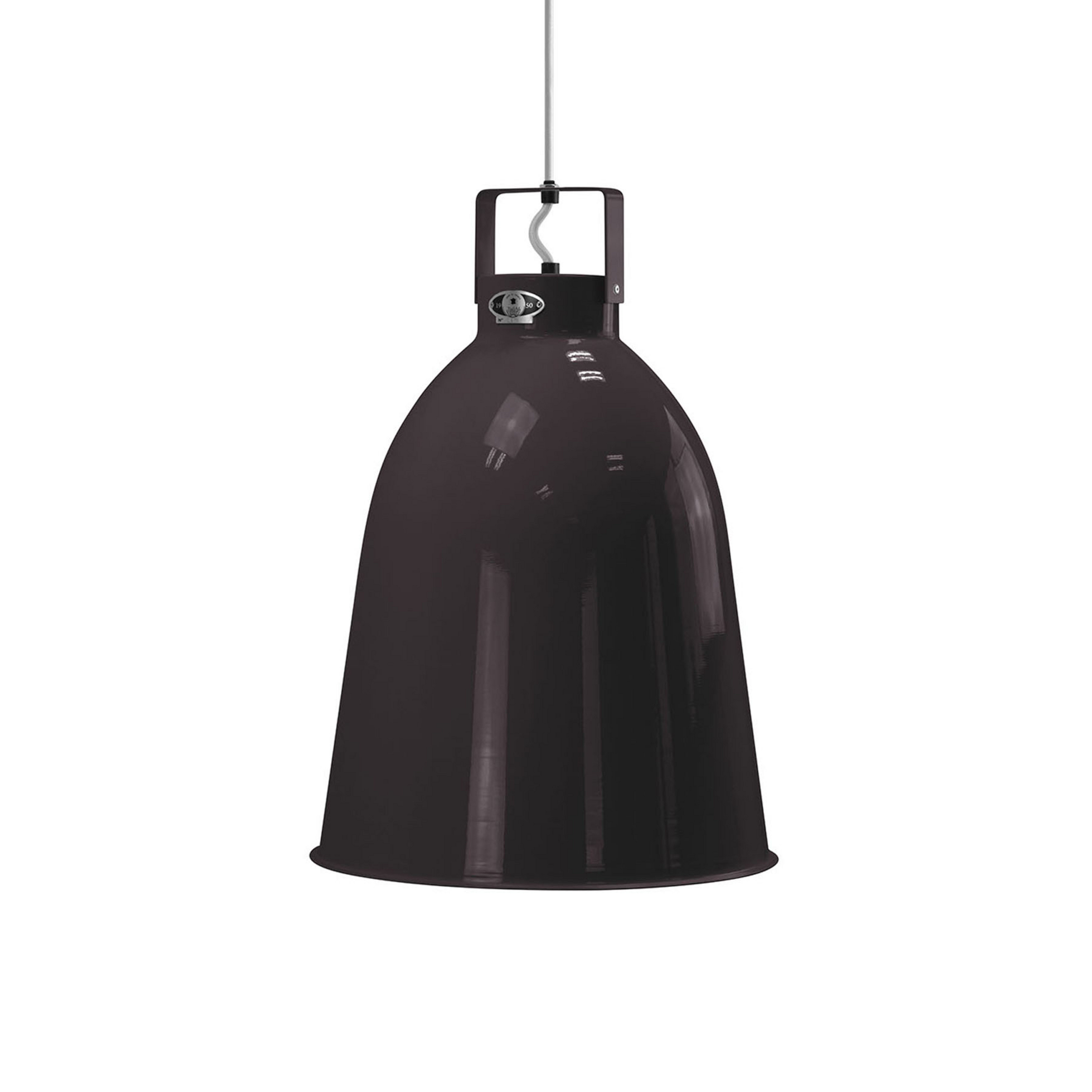 Jieldé Clément C360 karājas lampa melna spīdīga Ø36cm