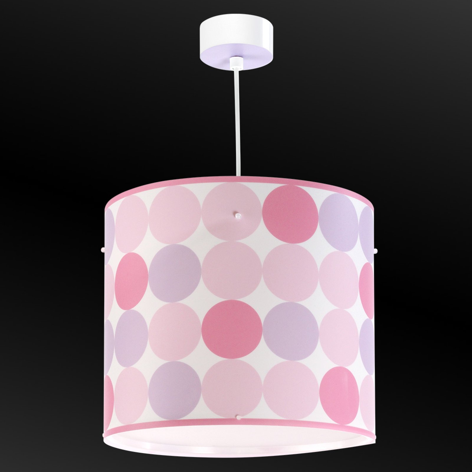 Dotted Colors pendant light, pink