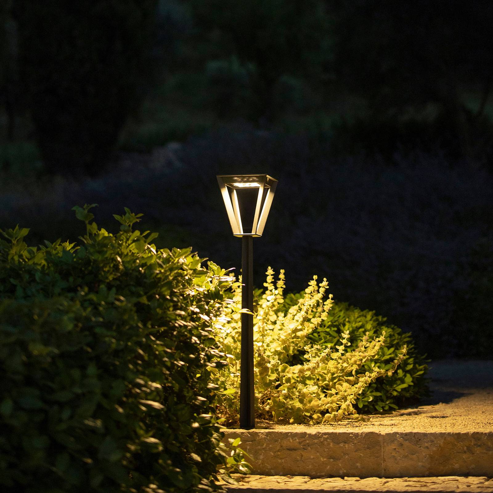 Les Jardins LED solární osvětlení cesty Metro se senzorem šedá